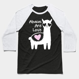 Alpaca LLama Love Baseball T-Shirt